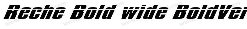 Reche Bold wide BoldVersion 1000字体转换